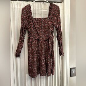 Gap Floral Long Sleeve Mini Dress